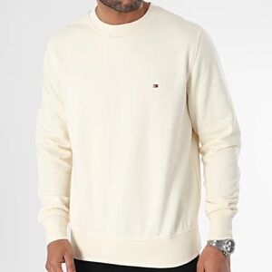Tommy Hilfiger Men's Off-White Crewneck Sweater